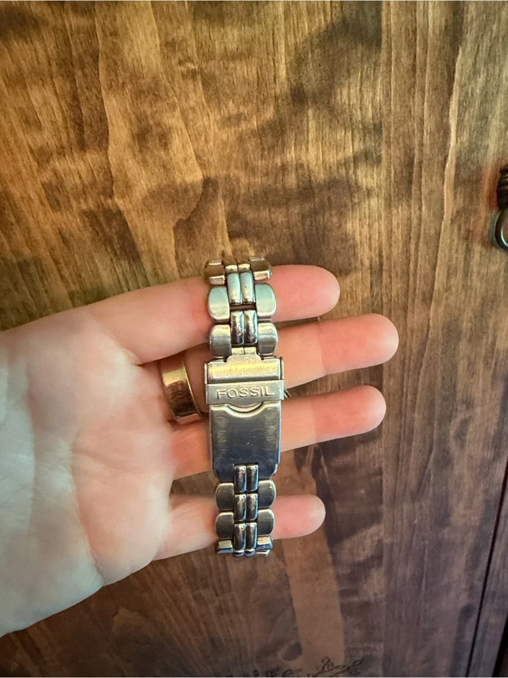 Fossil Blue and Silver Watch